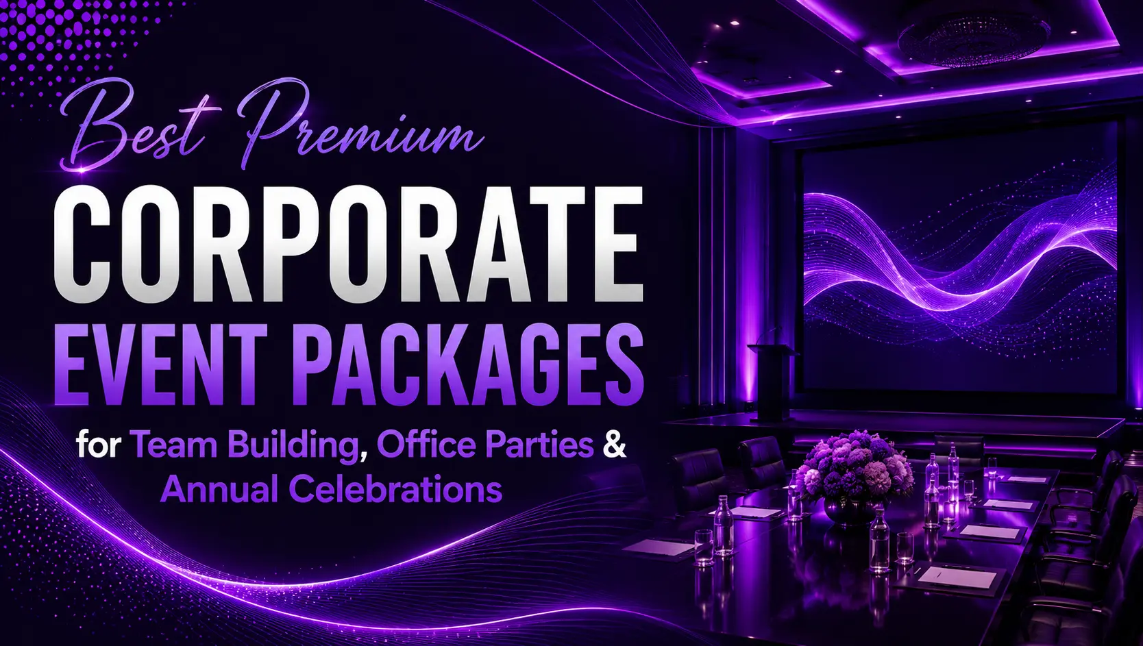 Best Premium Corporate Event Packages for Team Building, Office Parties & Annual Celebrations 